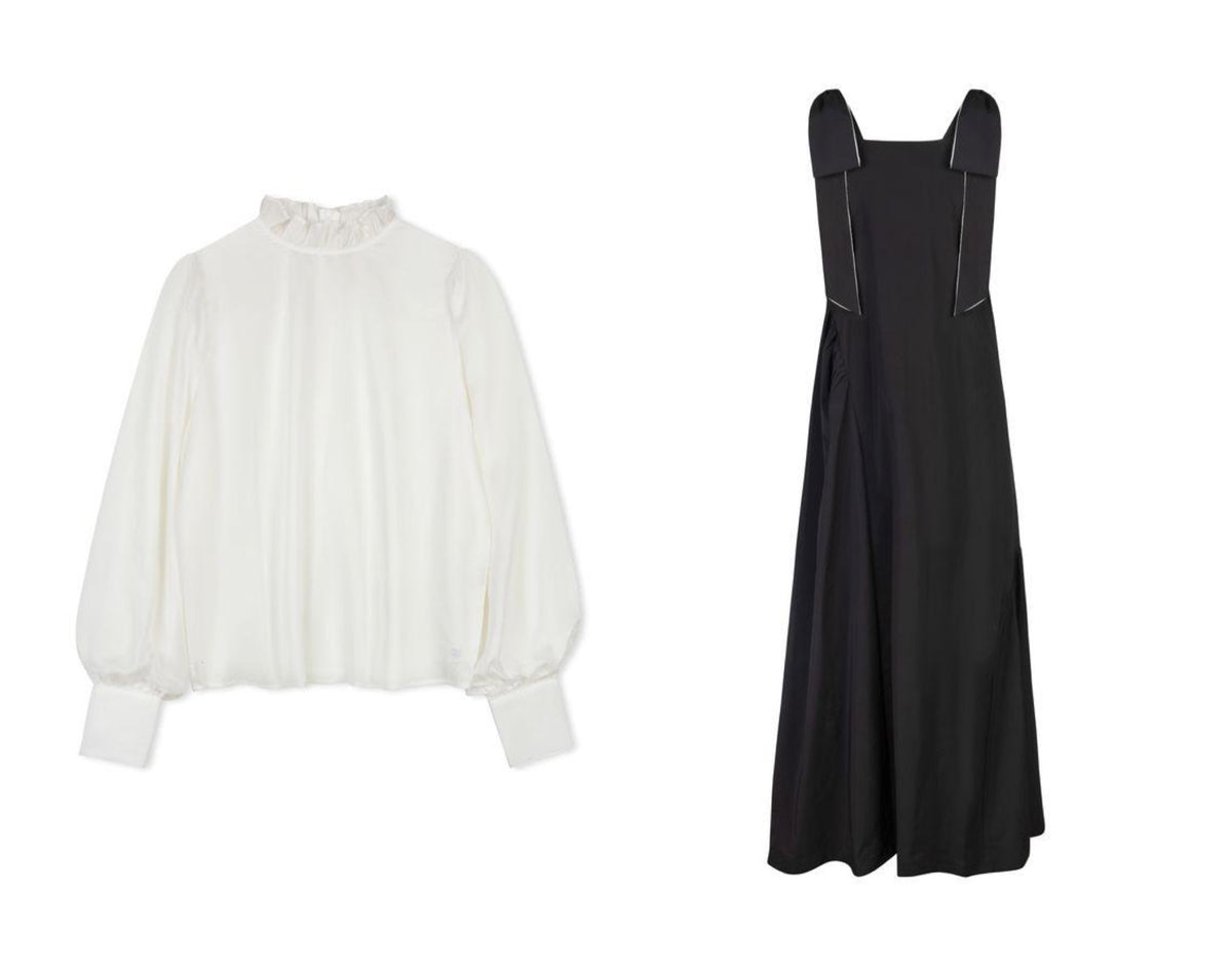 POET TEEN 2PC PEARL HEIRLOOM BLOUSE WITH TAFFETA JUMPER