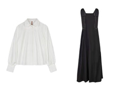 POET 2PC PEARL HEIRLOOM BLOUSE WITH TAFFETA JUMPER