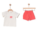 YELL-OH 2PC PRINT POCKET TEE + SHORTS SET