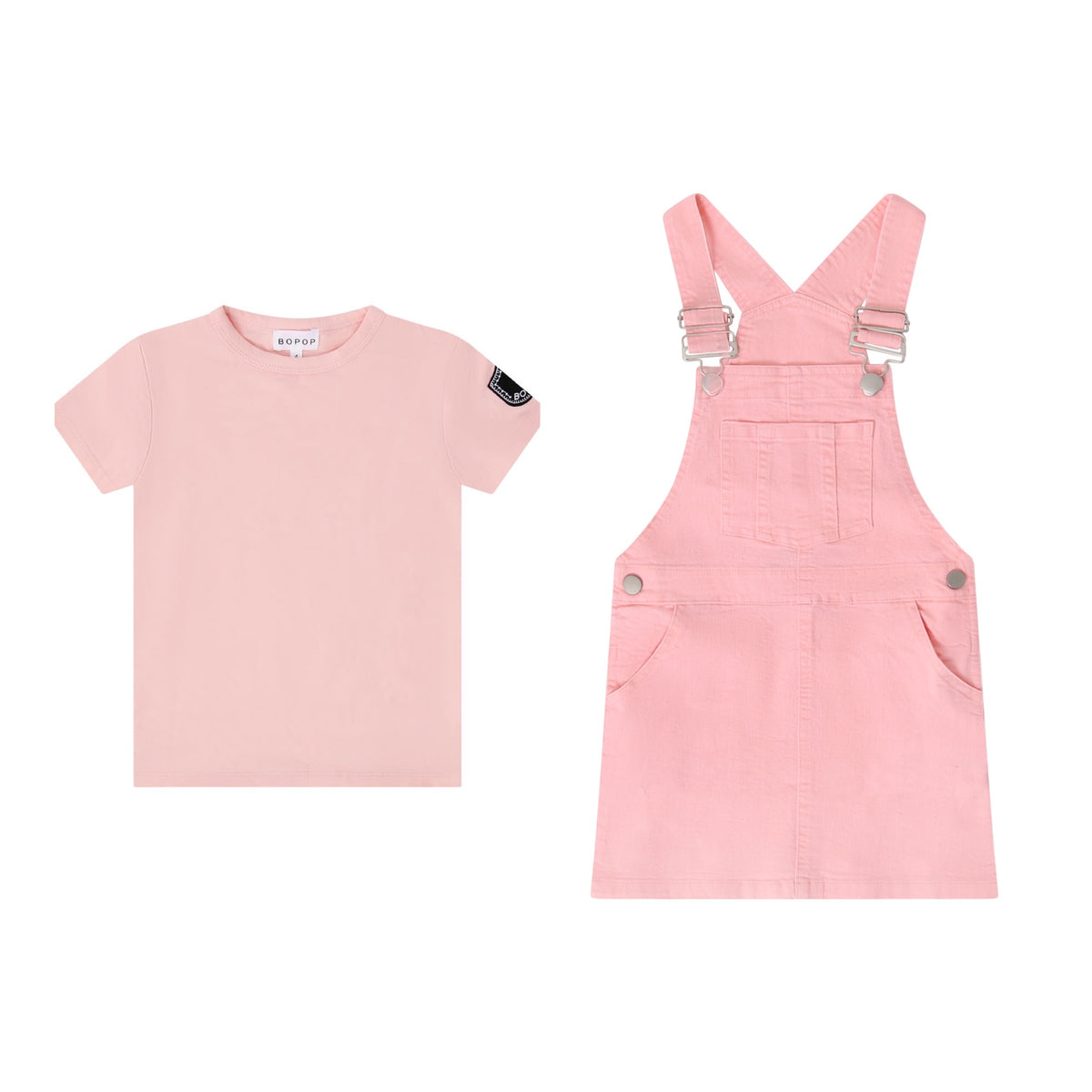 BOPOP 2PC EMBLEM JUMPER WITH SS TEE