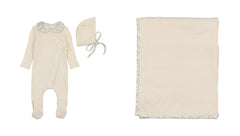 BEE & DEE 2PC PATISSERIE FOOTIE WITH BEANIE SET
