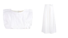TNTRM 2PC CROP TOP WITH SKIRT