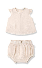 1+ IN THE FAMILY 2PC APOLONIA POCKET BLOUSE WITH BLOOMER