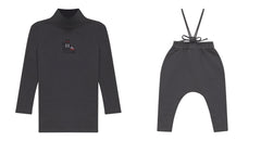 CALLA LILI 2PC MOCKNECK WITH SWEAT ROMPER