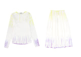 VALENTINA 2PC TIE DYE TEE AND CRINKLE TIE DYE MAXI SKIRT