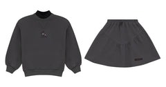 CALLA LILI 2PC MOCKNECK WITH SWEAT SKIRT