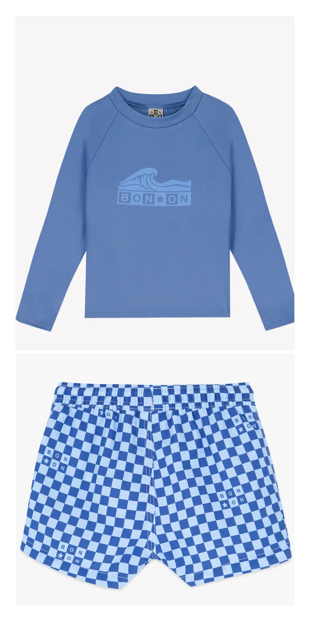 BONTON 2PC LEASH GRAPHIC SWIM TOP WITH LOCEAN TRUNKS