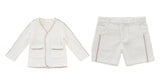 KIPP 2PC JASPER TRIM BLAZER WITH SHORTS SET