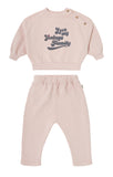 TOCOTO VINTAGE 2PC PLUSH "LOVE MY VINTAGE FAMILY" SWEATSHIRT AND PANT SET