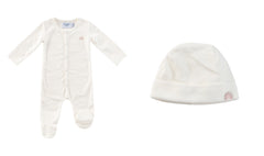 KIPP BABY 2PC TERRY FOOTIE & HAT