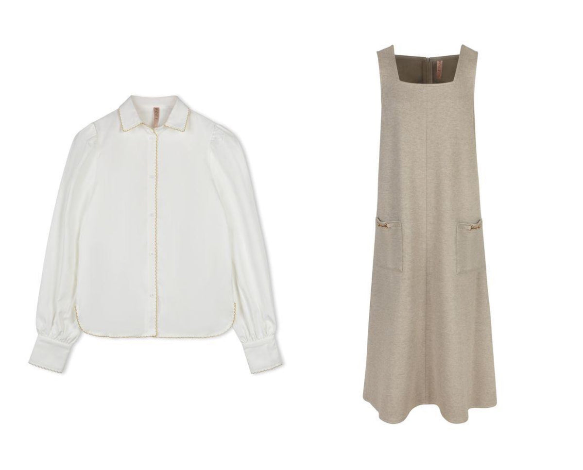 POET 2PC CONTRAST STITCH SHIRT WITH VALA V