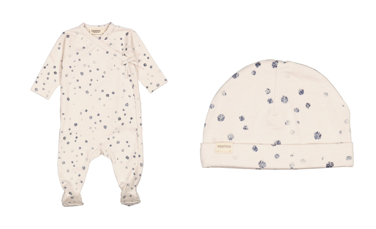 MARMAR 2PC MARBLES RUBETTA FOOTIE W/AIKO HAT