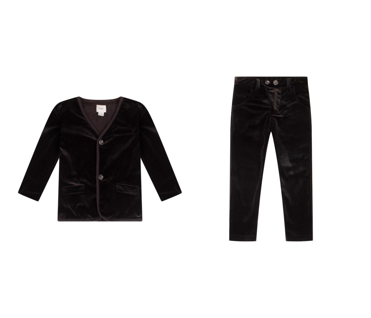 KIPP 2PC VELVET BLAZER WITH SLIM VELVET PANT