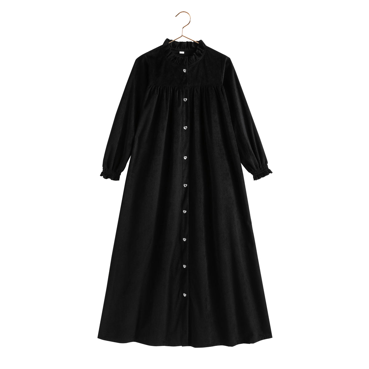 RETRO KID ISLA VELVET RIBBED MAXI DRESS