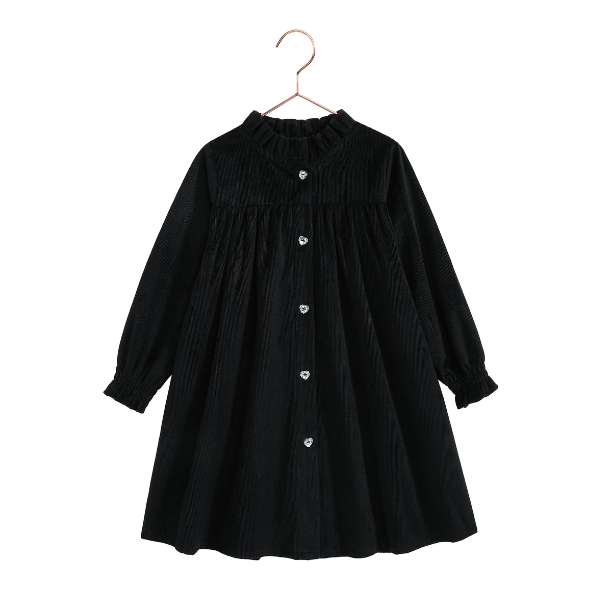 RETRO KID ISLA VELVET RIBBED SHORT ROBE