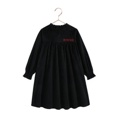 RETRO KID ISLA VELVET RIBBED SHORT ROBE