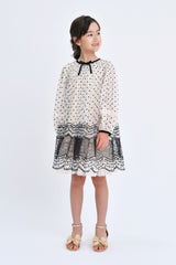 ANGELS FACE IVY SPOT & LACE DRESS