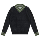 MANN STRIPED EDGE CABLE SWEATER