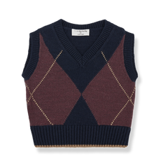 1+IN THE FAMILY ARGYLE VEST