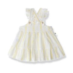 1+ IN THE FAMILY JONCOLS STRIPE JUMPER WITH RUFFLE STRAPS
