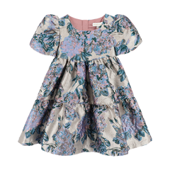 ANGELS FACE  JORDAN FLOWER SHORT SLEEVE PRINT TIERED DRESS