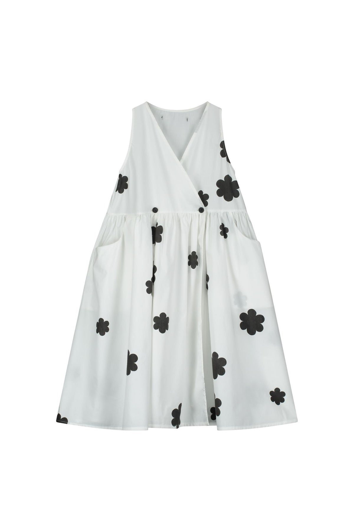 LITTLE CREATIVE FACTORY CORAL REEF FLOWER PRINT APRON DRESS