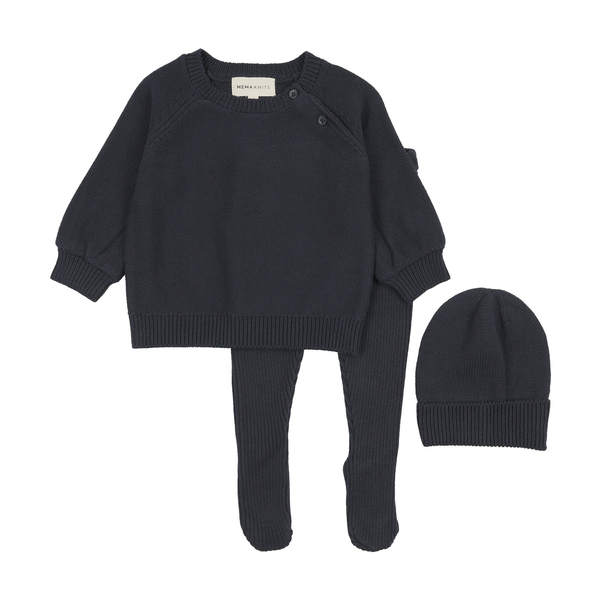 MEMA KNITS 3PC KNIT SET WITH BEANIE