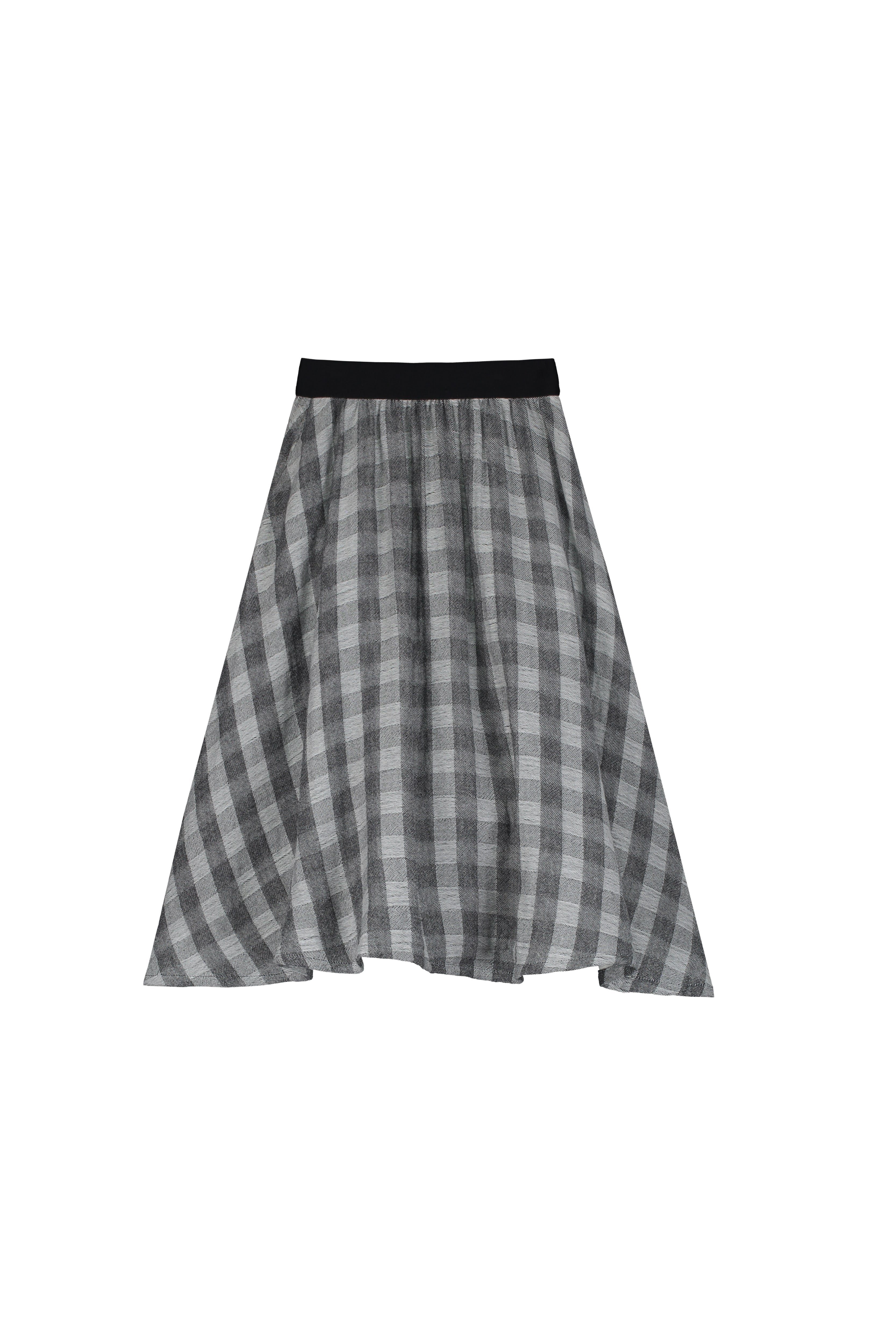 LITTLE CREATIVE FACTORY 2PC CHECK BOW BLOUSE WITH CHECK SKIRT