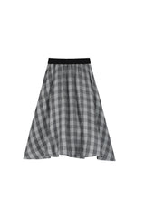 LITTLE CREATIVE FACTORY 2PC CHECK BOW BLOUSE WITH CHECK SKIRT