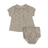KIN + KIN 2PC PRINT PETER PAN COLLAR AND BLOOMER SET