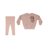 LITTLE PARNI 2PC MULTIPACTH SWEATSHIRT WITH LEGGINGS