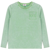 KIX 2PC EMBOSSED LOGO T-SHIRT WITH LAYERED SKIRT