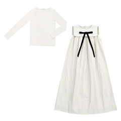 LITTLE PARNI 2PC SHELL WITH BOW MAXI JUMPER