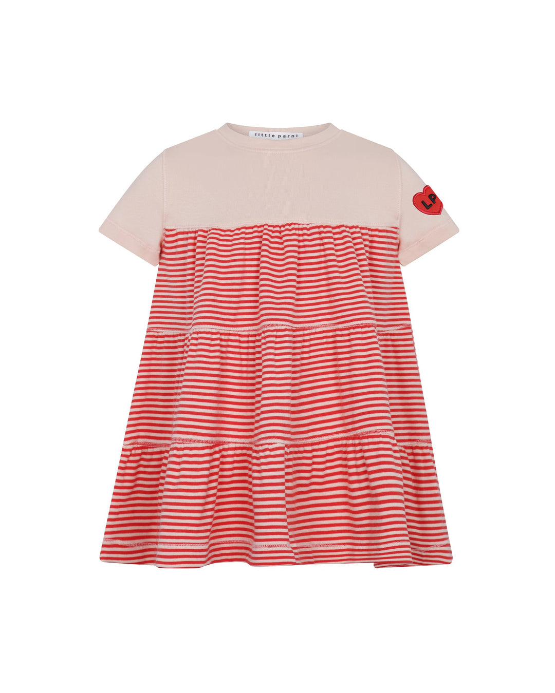 LITTLE PARNI S/S VARSITY MOCK JUMPER