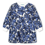 KENZO SWEATSHIRT DRESS WITH FLORAL PRINT