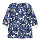 KENZO SWEATSHIRT DRESS WITH FLORAL PRINT