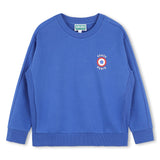 KENZO PULLOVER SWEATSHIRT WITH FLOWER KENZO LOGO