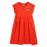 KENZO SHORT SLEEVE DRESS WITH LOGO DETAIL