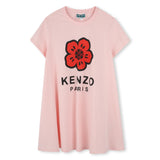 KENZO DRESS WITH GRAPHIC POPPY AND LOGO