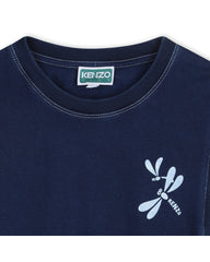 KENZO SLEEVELESS TEE WITH BRANDED PRINT ON CHEST AND BACK