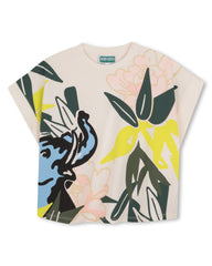 KENZO PRINTED SLEEVELESS TEE VEST