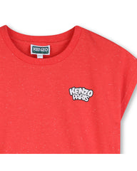 KENZO SLEEVELESS TEE WITH BRANED PRINT FRONT AND BACK