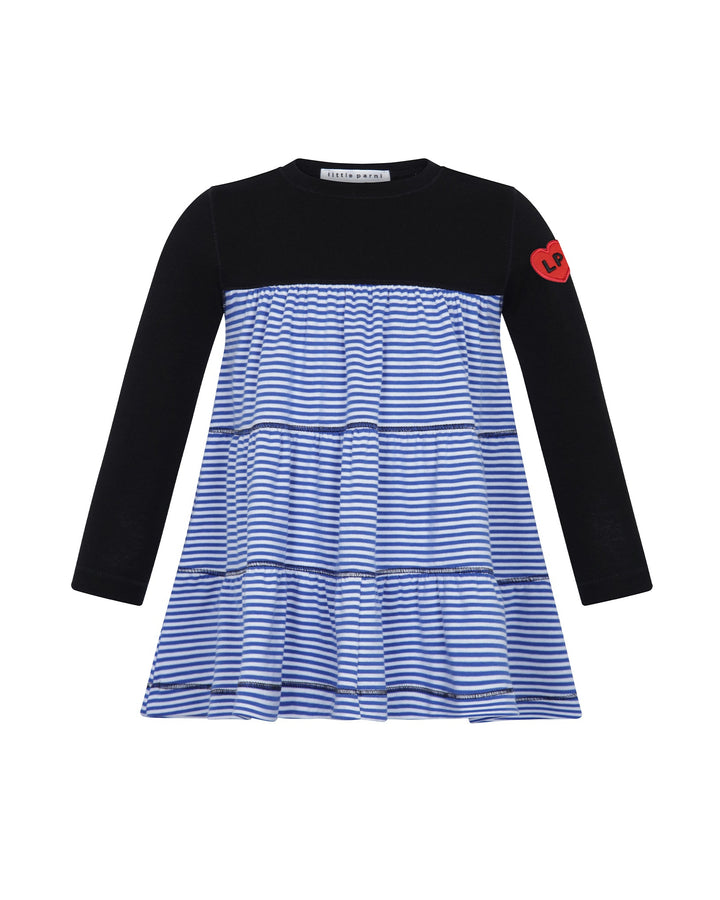 LITTLE PARNI L/S VARSITY MOCK JUMPER
