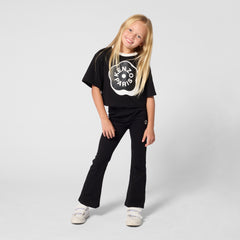 KENZO SHORT SLEEVE LOGO FLOWER RUBBER BRANDED IN FRONT TEE