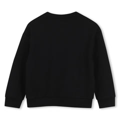 KENZO FLEECE LOGO FLOWER ON FRONT SWEATSHIRT