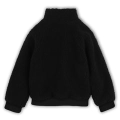 KENZO HIGH NECK FRONT ZIP SHEARLING JACKET