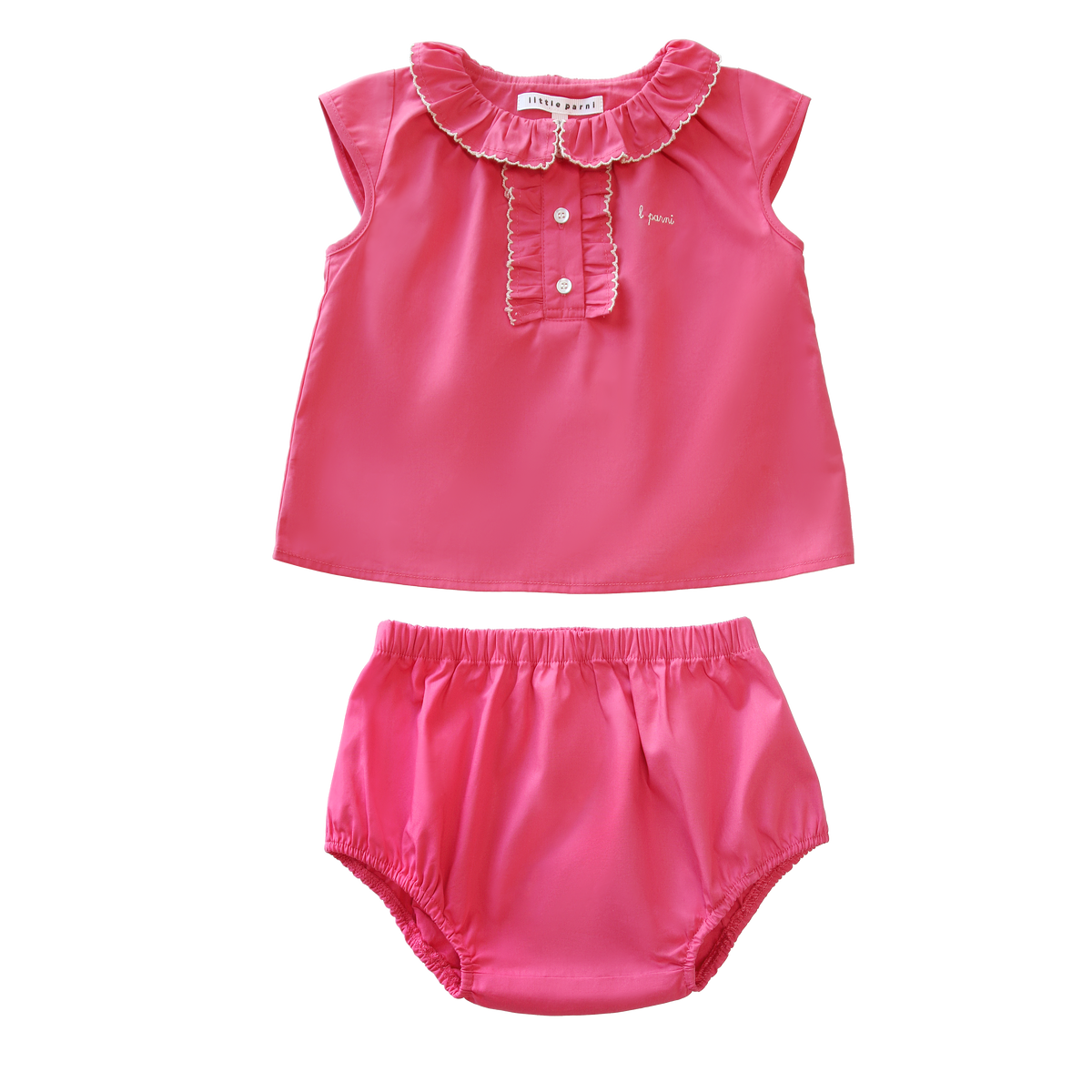 LITTLE PARNI 2PC PICO TOP WITH BLOOMER SET