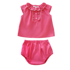 LITTLE PARNI 2PC PICO TOP WITH BLOOMER SET