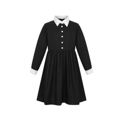 LITTLE PARNI COLLAR & CUFF BUTTON DOWN DRESS