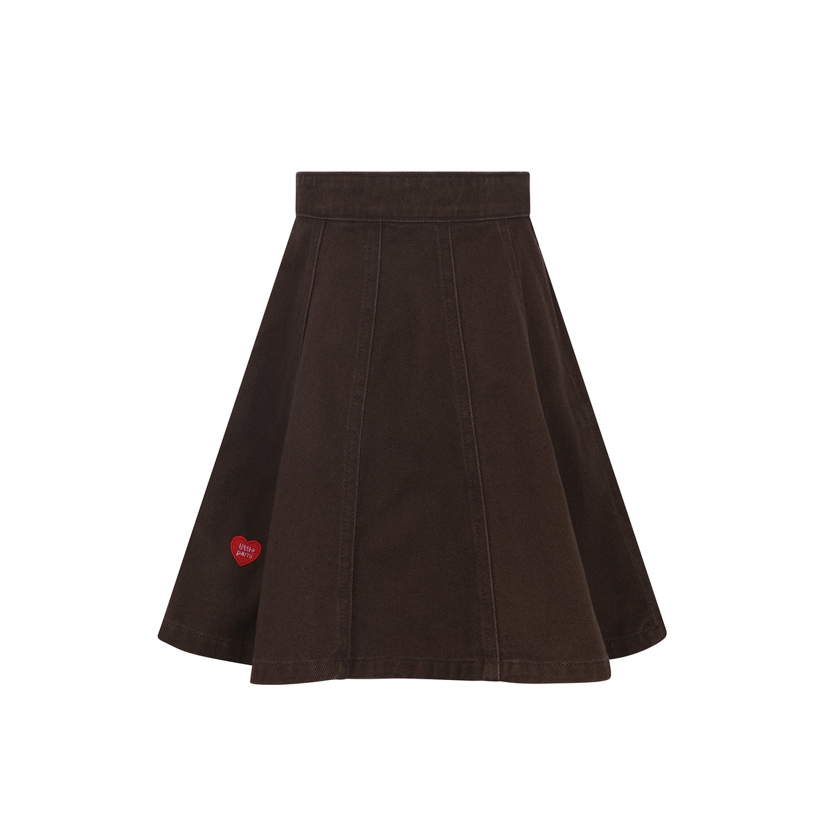LITTLE PARNI LP LOGO DENIM SKIRT